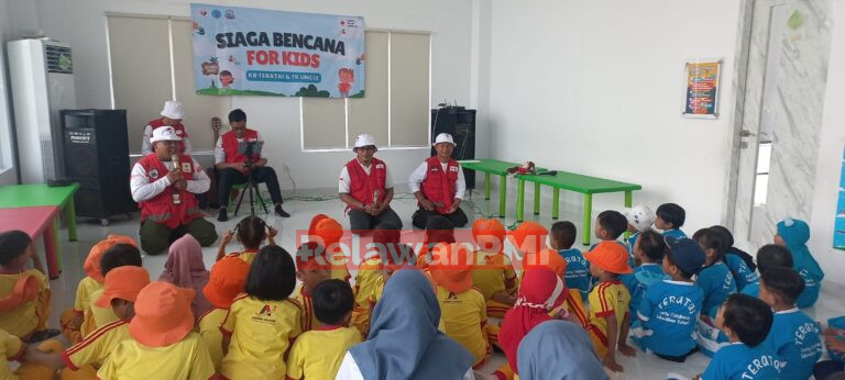 Edukasi Anak Usia Dini, PMI Banyuwangi Simulasi Bencana di Sekolah
