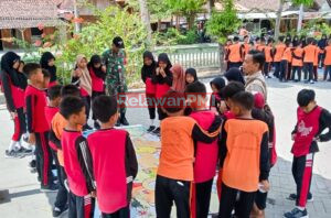 Dukung TMMD Ke 120.PMI adakan edukasi Sekolah Siaga Bencana