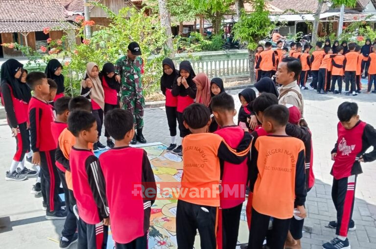 Dukung TMMD Ke 120.PMI adakan edukasi Sekolah Siaga Bencana